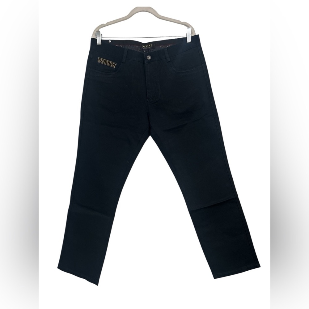 Men’s Pavini Dark Blue  Chino Dress Pants NWT 34 x 30 (750)